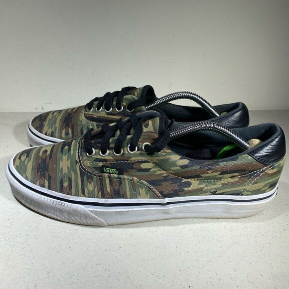 Vans Off The Wall Low Top Sneakers Shoes Men's Size 9 Camo Print Lace Up - Picture 4 of 7